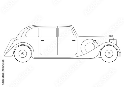 Sedan - vintage model of car