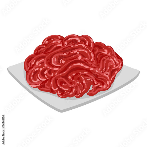 Vector illustration of mince meat