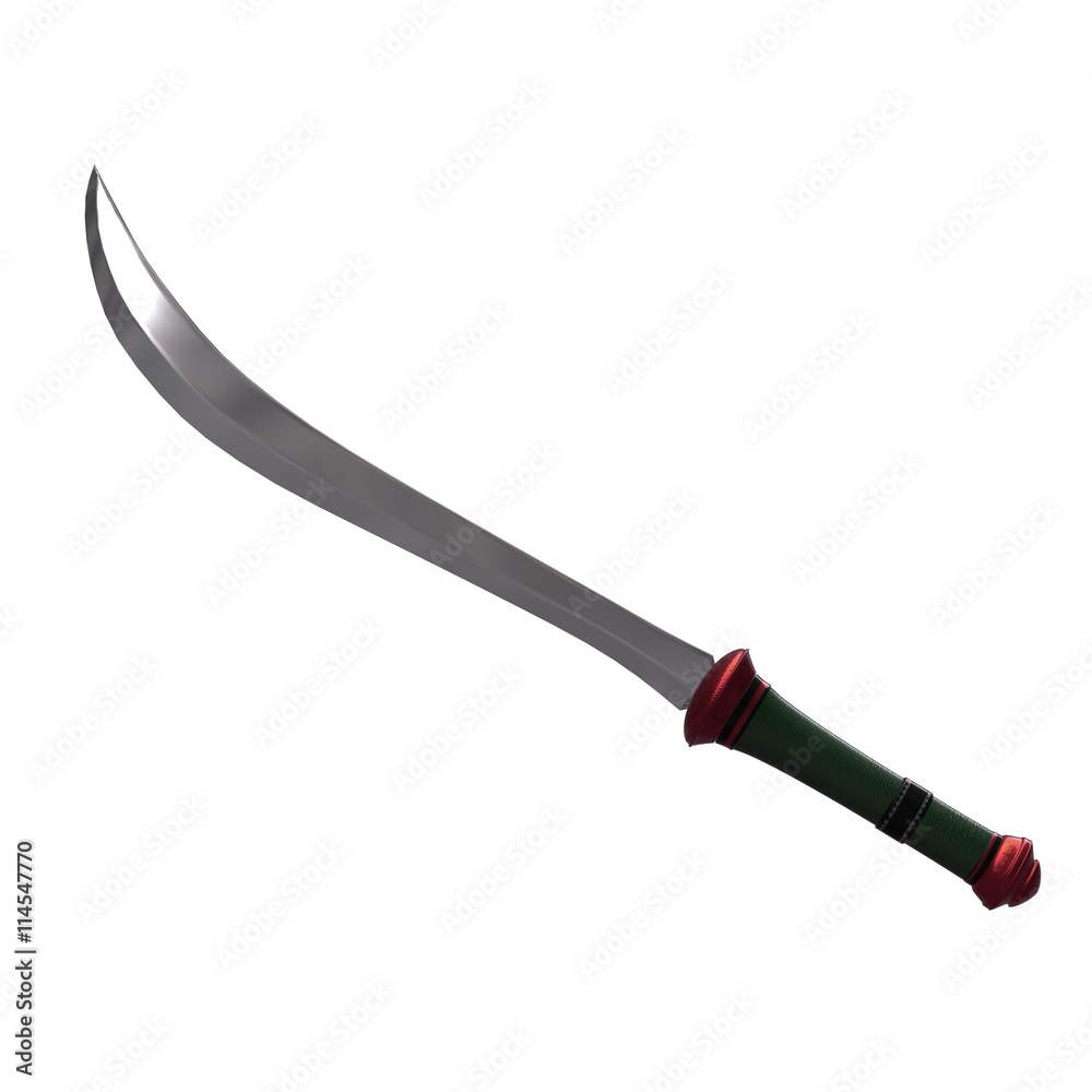 isolated sabre weapon 3d illustration isolated sabre weapon 3d illustration