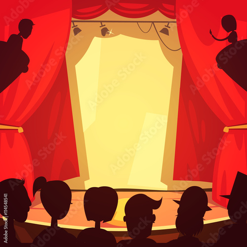 Theater Scene Illustration