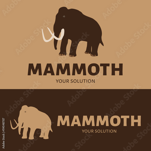 Vector logo mammoth
