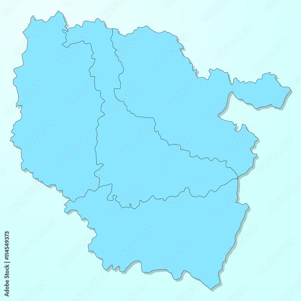Lorraine blue map on degraded background vector