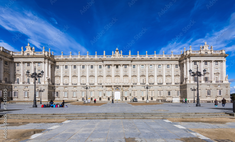 Royal Palace of Madrid in Madrid, Spain