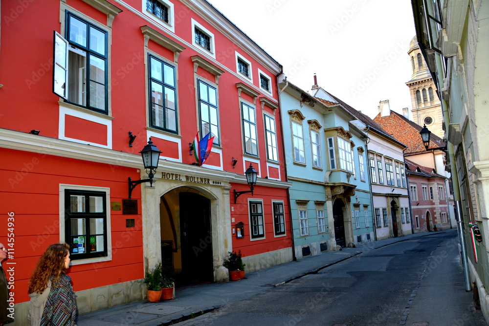 Street in Sopron (Odenburg), Hungary