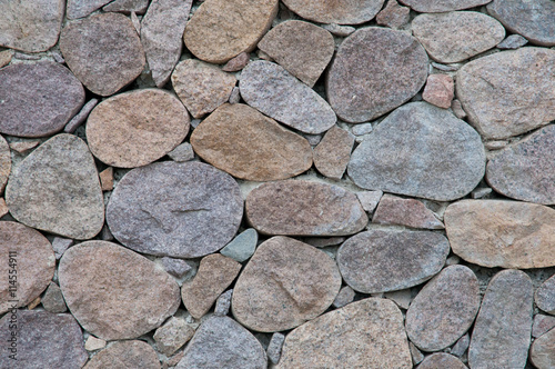 Mosaik halbe Kieselsteine, Nahaufnahme