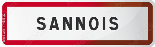 Obraz na plátně Panneau Sannois : Ville du Val d'Oise - 95 -  Ile de France