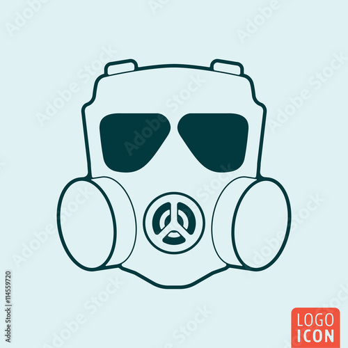 Respirator icon isolated
