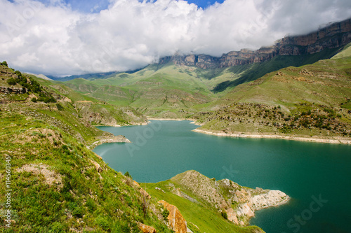 Fototapeta Naklejka Na Ścianę i Meble -  Green gorge in a mountain gorge of the Caucasus