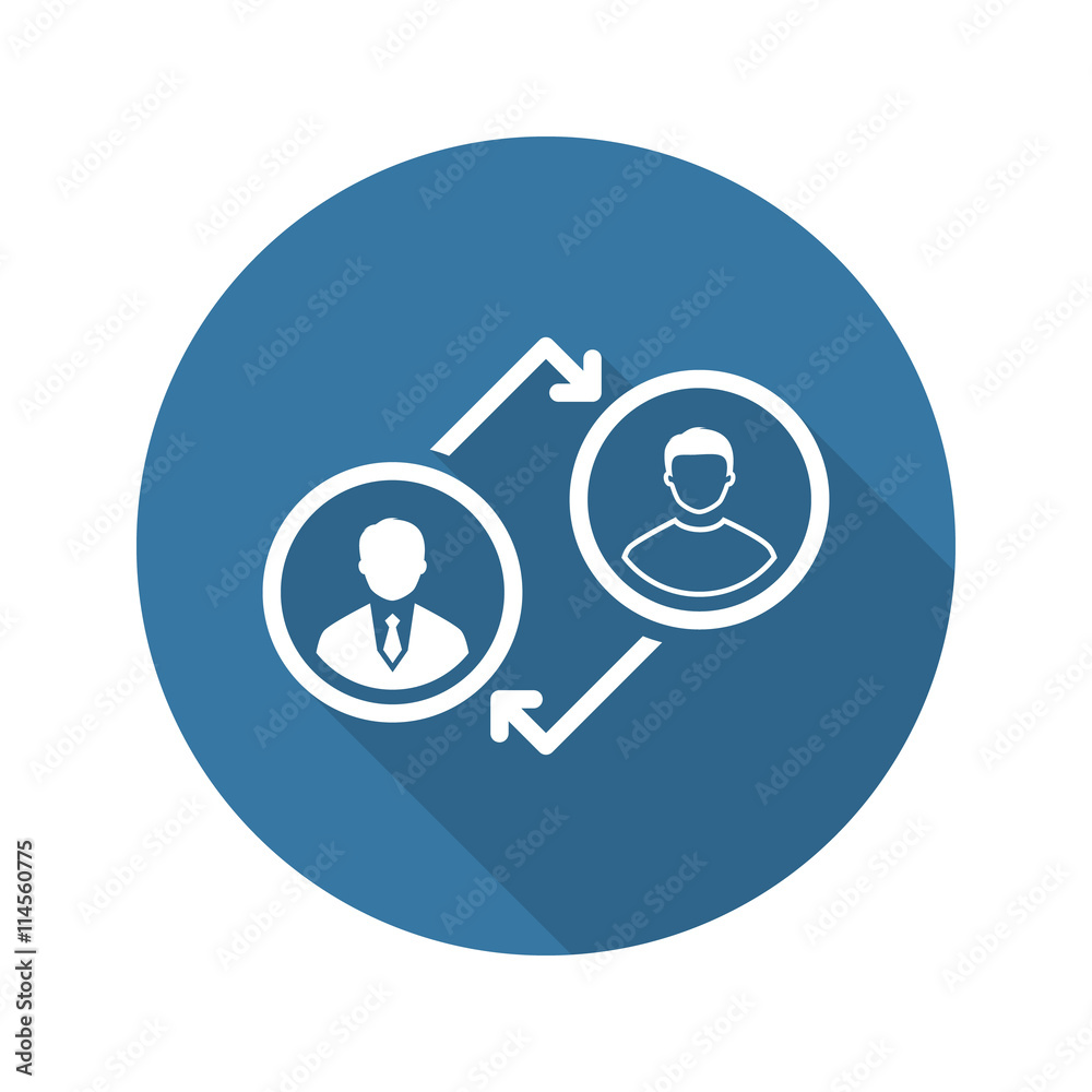 Coaching Icon. Business Concept. Flat Design. Coaching Icon. Business Concept. Flat Design.