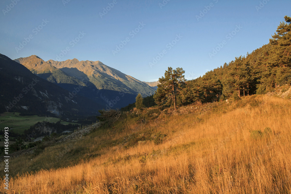 French Alps, Vanoise mountains at sunrise