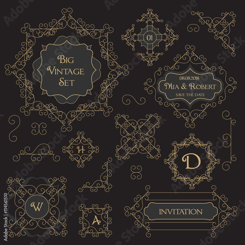 Vintage Decorations Design Elements