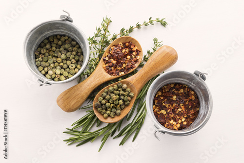 Pepper  Rosemary and Thymus