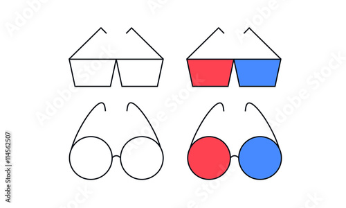 Glasses for 3D films