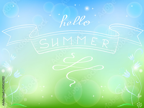 Hello summer card