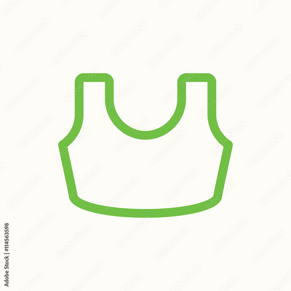 t-shirt sport clothing icon green white simple t-shirt sport clothing icon green white simple