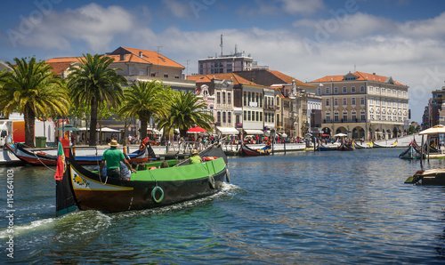 Slika na platnu Aveiro Moliceiro Boat