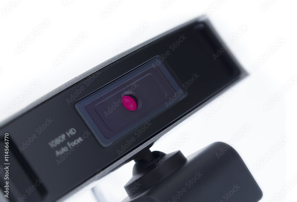 Obraz premium Web camera, webcam isolated on white background