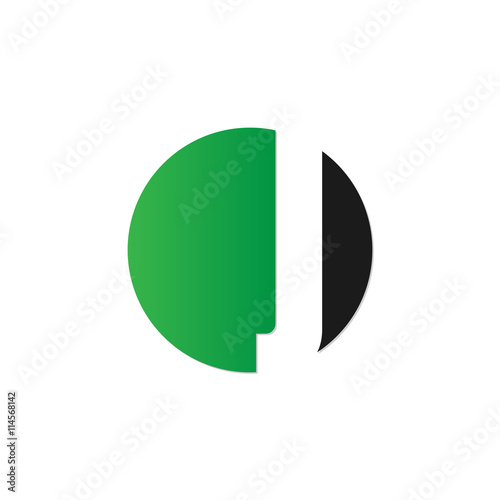 Free Download initial letter circle logo green - GFXLoad