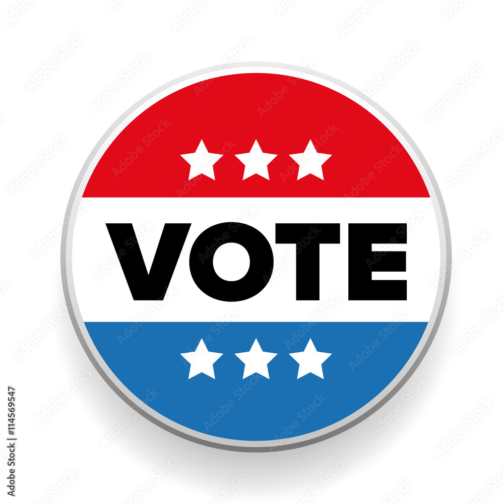United States Election Vote Button or badge