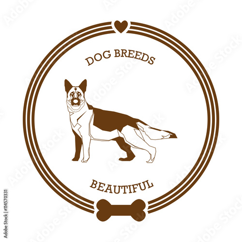 Dog breed sticker