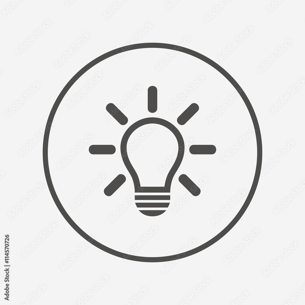 Light lamp sign icon. Idea symbol. Light lamp sign icon. Idea symbol.