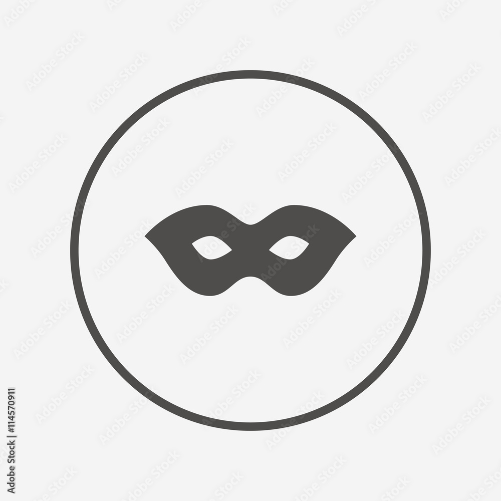 Mask sign icon. Anonymous spy access symbol. Mask sign icon. Anonymous spy access symbol.