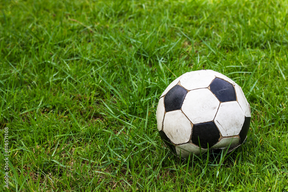 Football old grass dew. Football old grass dew.