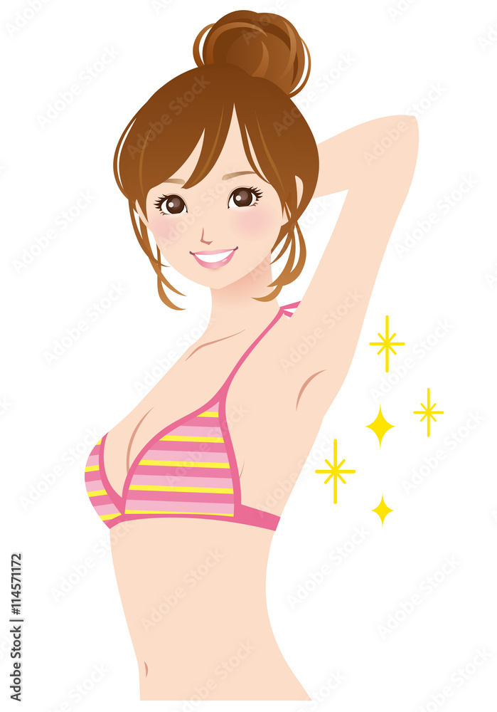 脇 美容 若い女性 脇 美容 若い女性