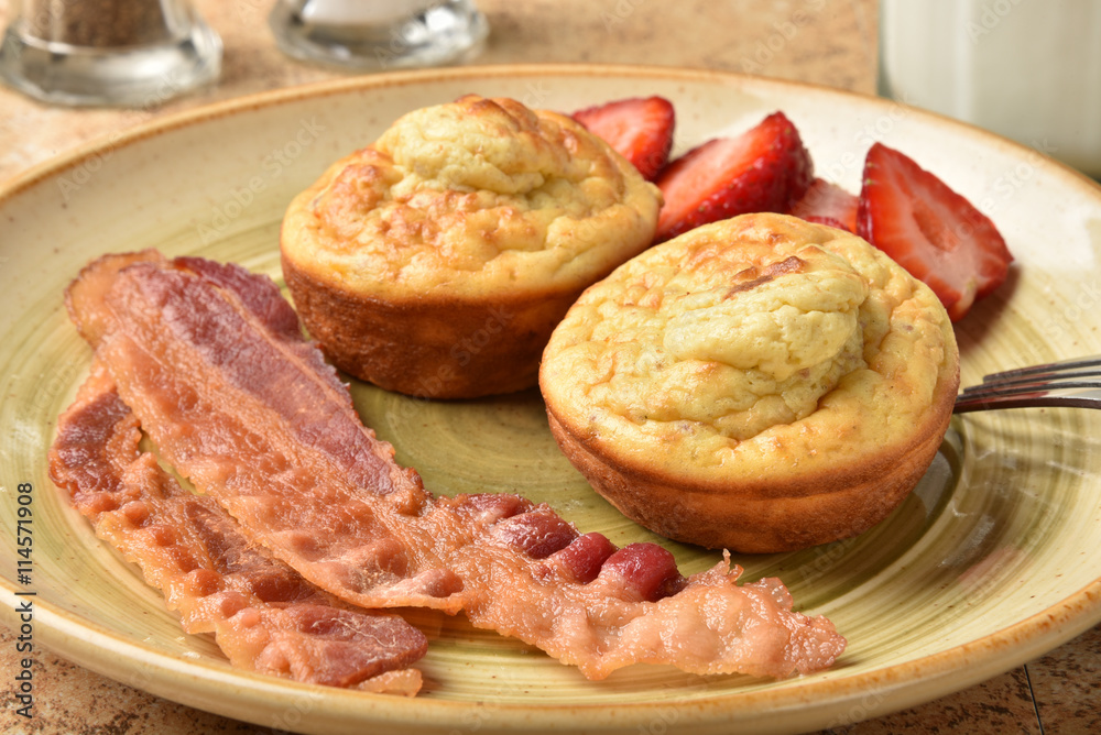 Frittatas and bacon Frittatas and bacon