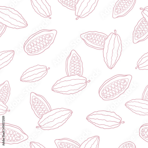 Vector pattern cacao