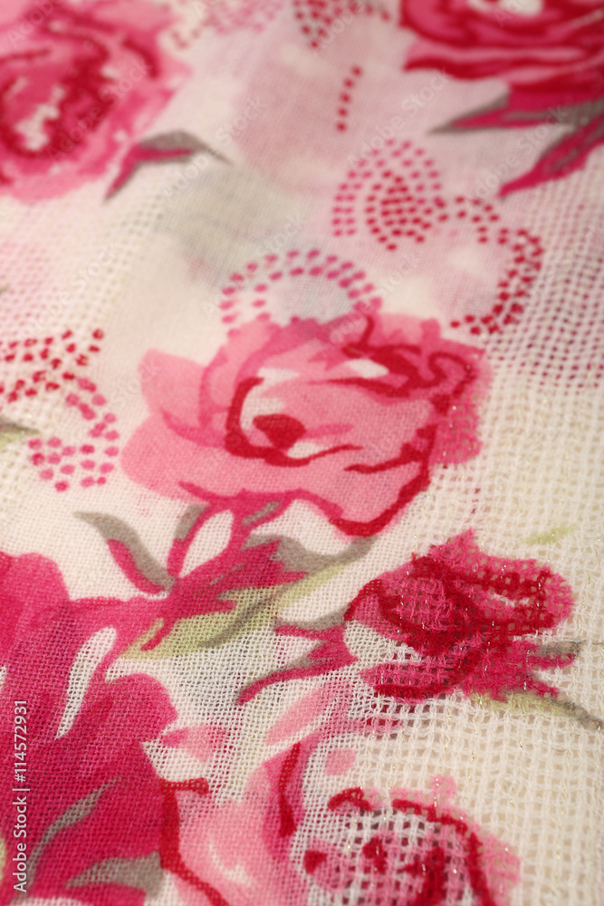 Chinese style pattern made of fabric scarves Chinese style pattern made of fabric scarves