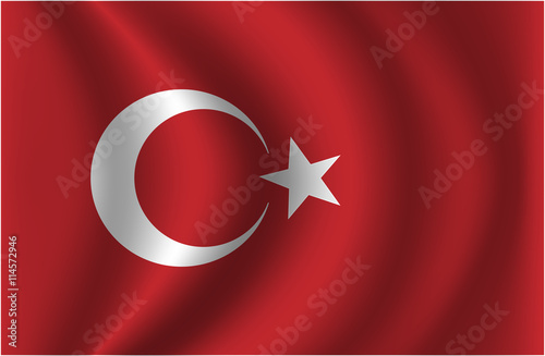 Vector of Turkish flag 