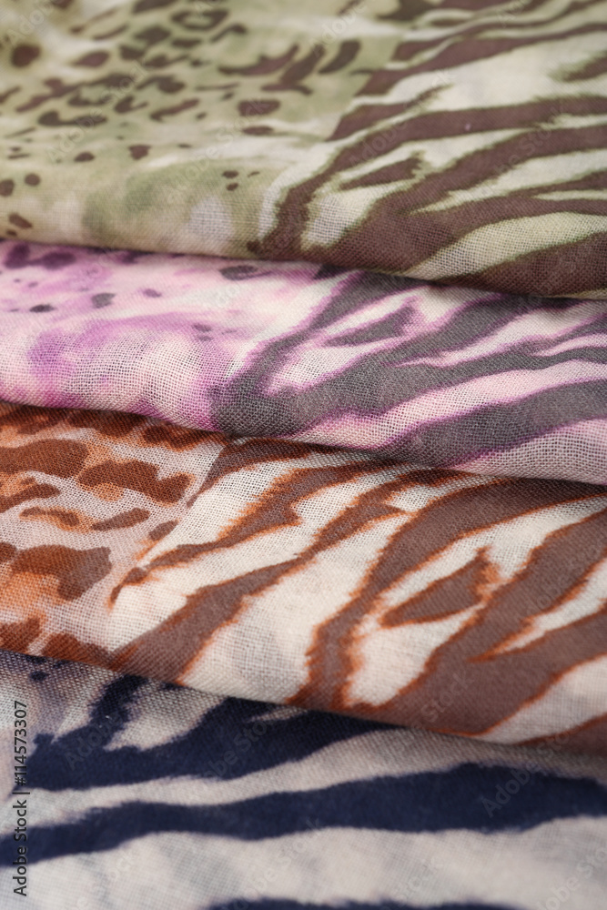 Chinese style pattern made of fabric scarves Chinese style pattern made of fabric scarves