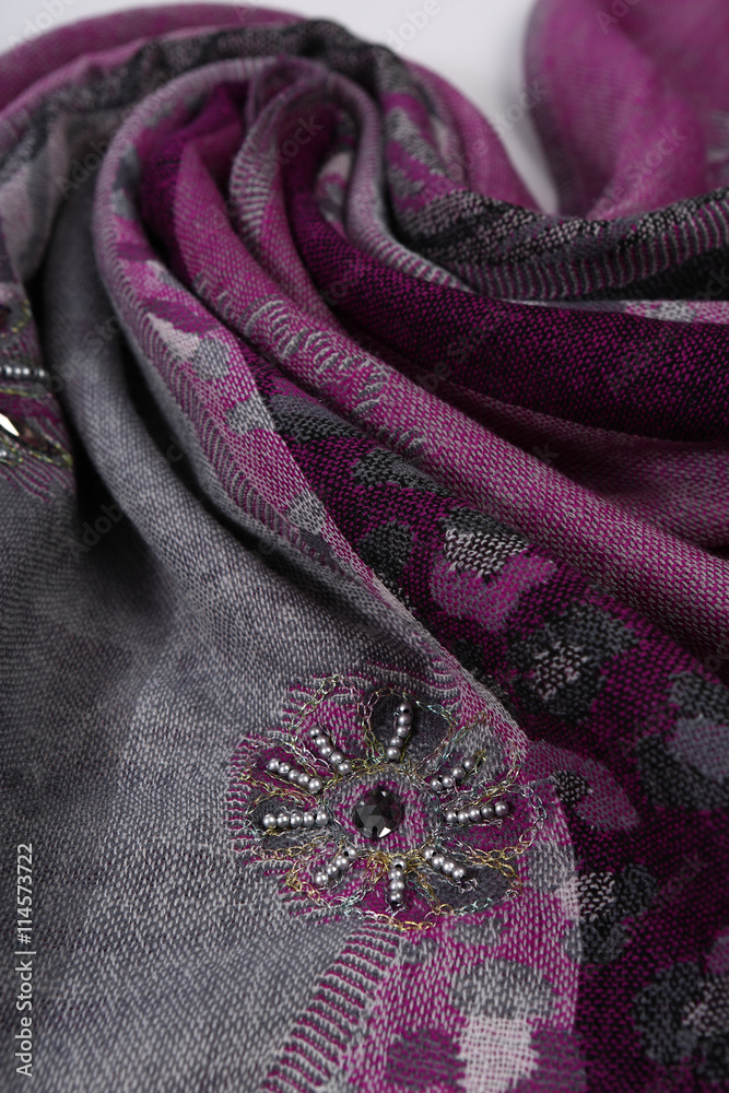 Chinese style pattern made of fabric scarves Chinese style pattern made of fabric scarves