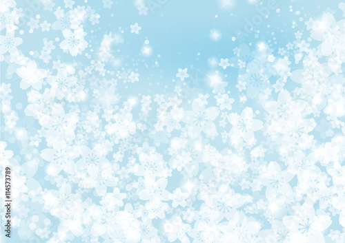 Blue floral background