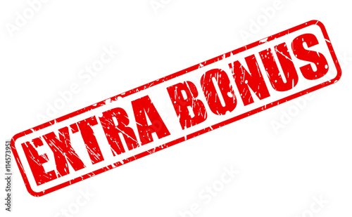 EXTRA BONUS RED STAMP TEXT