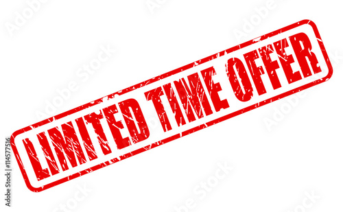 LIMITED TIME OFFER RED STAMP TEXT