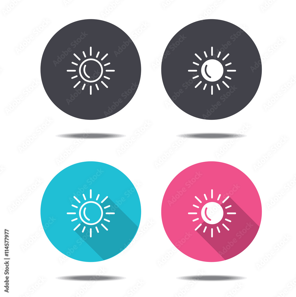 icon black pink and blue sun vector design icon black pink and blue sun vector design