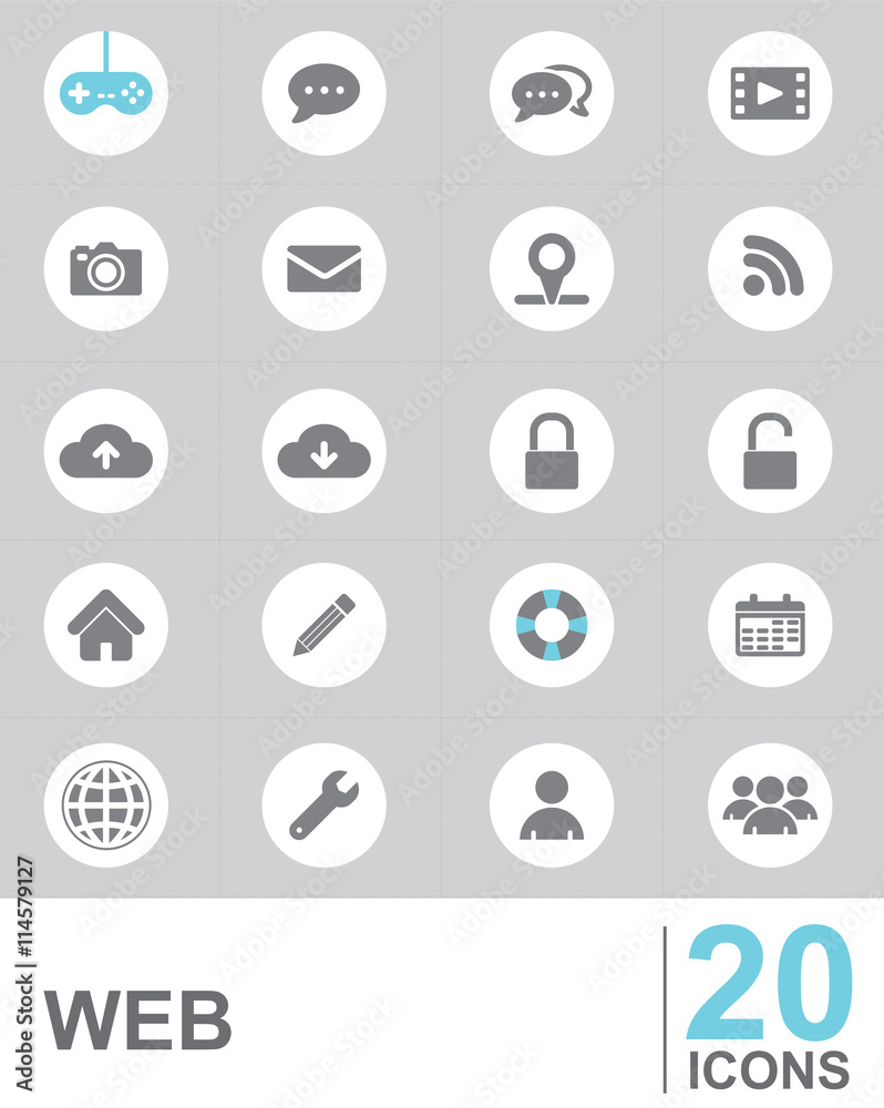 icons WEB vector design icons WEB vector design