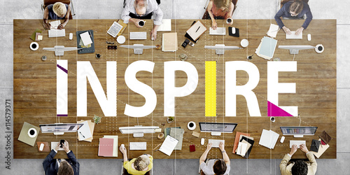 Canvas Print Inspire Ideas Creative People Graphic Concept