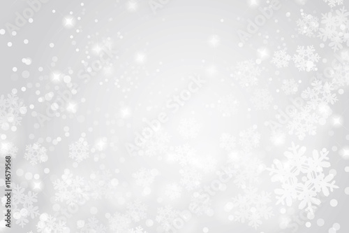 Snow crystal winter background