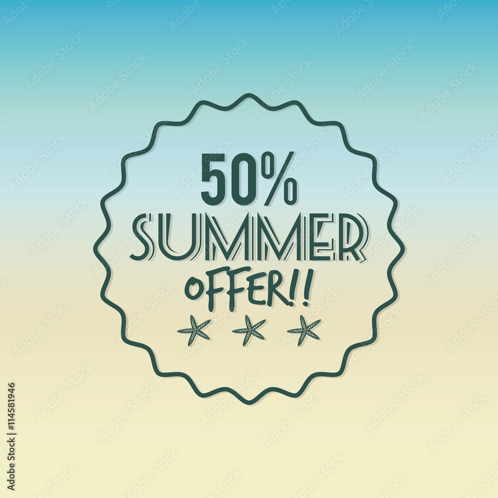Summer Sale label Summer Sale label