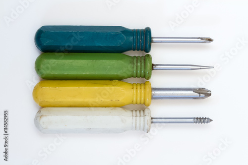 set of various screwdrivers
