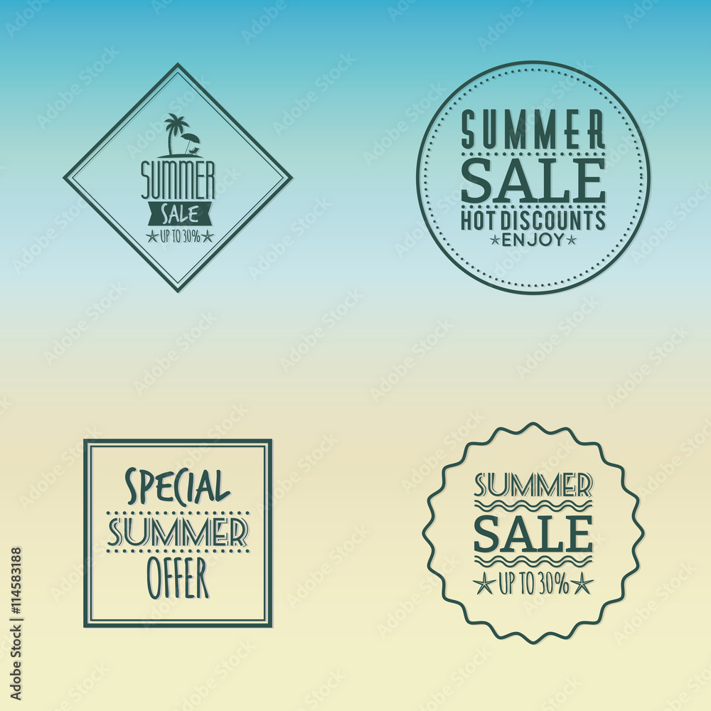 Obraz premium Summer Sale labels