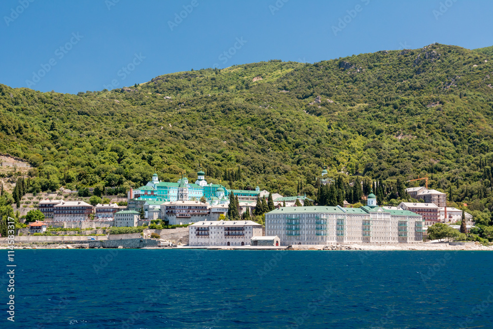 Obraz premium Monastery on mount Athos in Greece