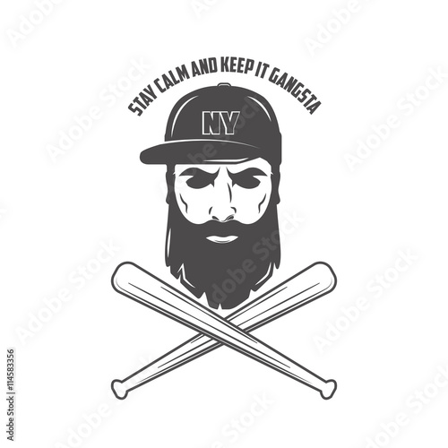 american gangsta eblem vector