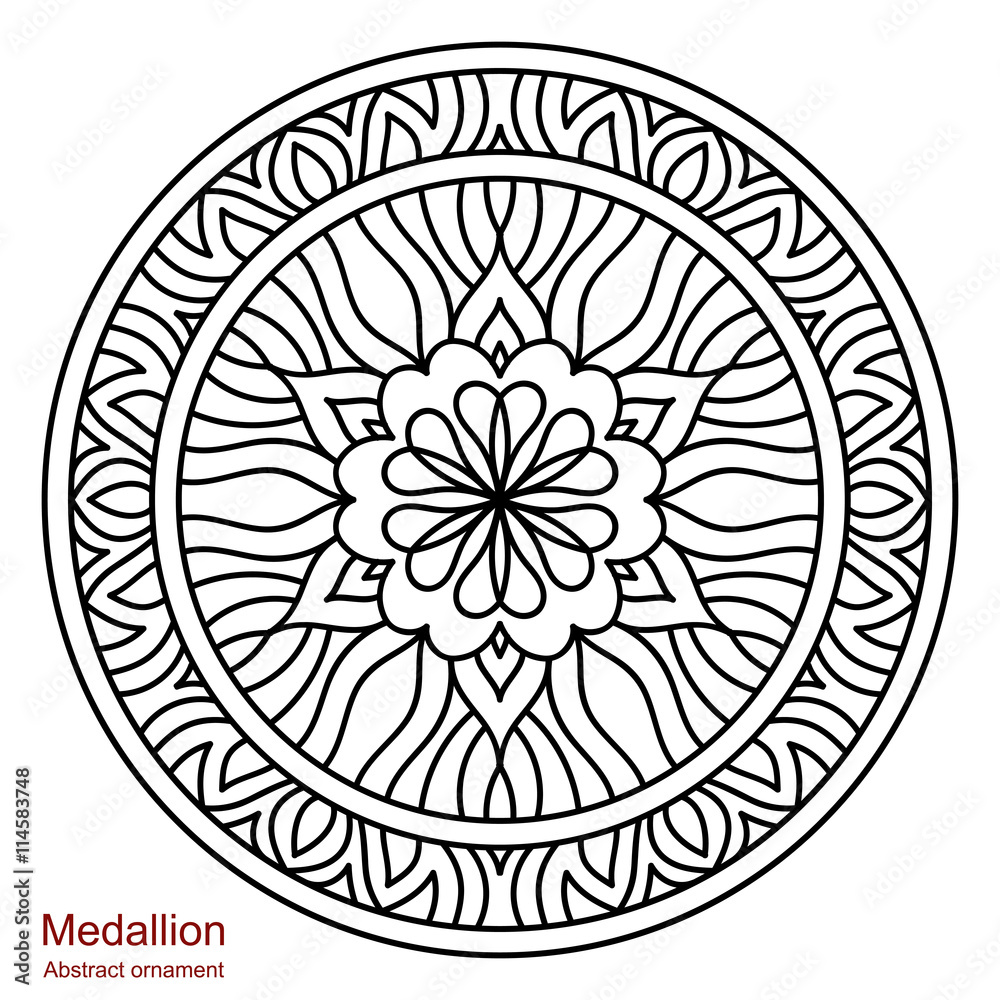 Ethnic Medallion-Mandala. Ethnic Medallion-Mandala.