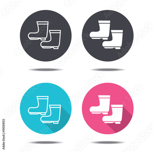 icon design rubber boots