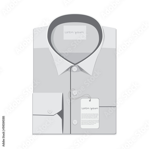 folded shirt isolated on white background