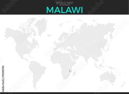 Republic of Malawi Location Map